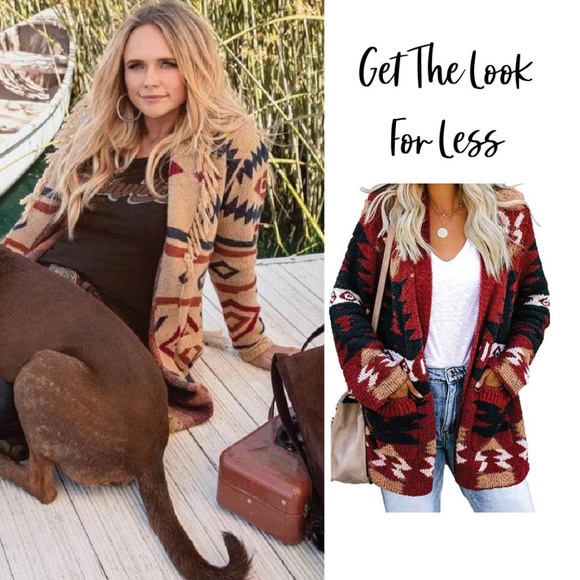 Sweaters | Miranda Lambert Red Aztec 